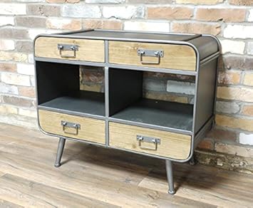 Garden Sculptures Ornaments Retro Industrial Cabinet Drawers