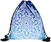 Ababalaya 3D Print Drawstring Backpack Rucksack Shoulder Bags Gym Bag, Blue Mandala