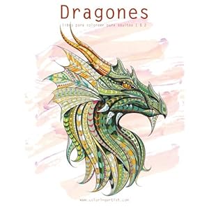 Dragones libro para colorear para adultos 1 & 2 (Spanish Edition)