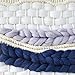 White Merino Wool Roving Top - Loom Weaving Needle Felting DIY Craft Materials Set of 3 Colors (Black,Gray,White) x 1.8OZ 2.2Yards Each