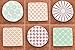 Cookie Stencil Set Basic N2, 6 pcs: Scales, droops, Houndstooth, Flowers, Shine, Caramel