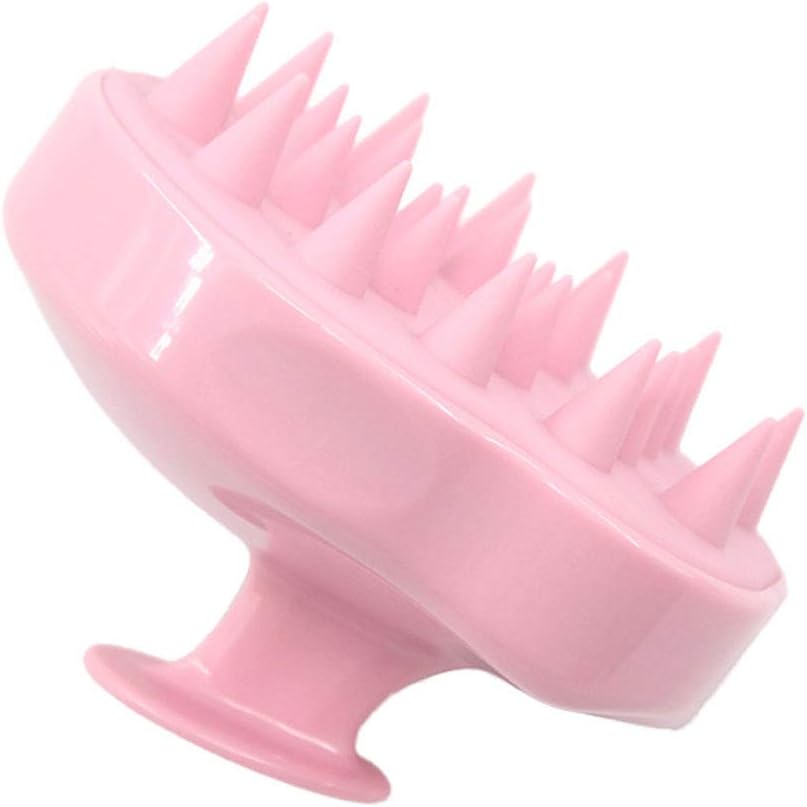 Alftek Spa Massage Brush Silicone Head Body Shampoo Scalp Comb Hair Washing Shower Brush