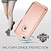iPhone 8 Plus Case, iPhone 7 Plus Case, YOUMAKER Rose Gold Full Body Heavy Duty Protection Shockproof Case Cover for Apple iPhone 8 Plus 2017/iPhone 7 Plus 5.5 inch Without Screen Protector (RG/Pink)