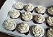 12 Pcs Window Cupcake Boxes [MADE IN USA] White Bakery Cupcake Boxes with Inserts- 14