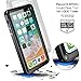 Temdan iPhone X Waterproof Case, Premium MetaI Made IP68 Waterproof Full-Body Protect Rugged Case with Built-in Screen Protector Underwater Case for iPhone X 2017 (Black/Clear) (Metal)