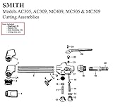 Smith Equipment Torch Repair/Rebuild Parts Kit MC505, MC509