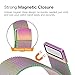 for Gear S2 Watch Band [Large], Fintie [Magnet Lock] Milanese Loop Adjustable Stainless Steel Replacement Strap Bands for Samsung Gear S2 SM-R720 / SM-R730 Smart Watch - Rainbow