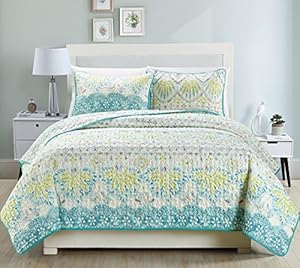 Amazon.com: 3-Piece Fine printed Quilt Set Reversible