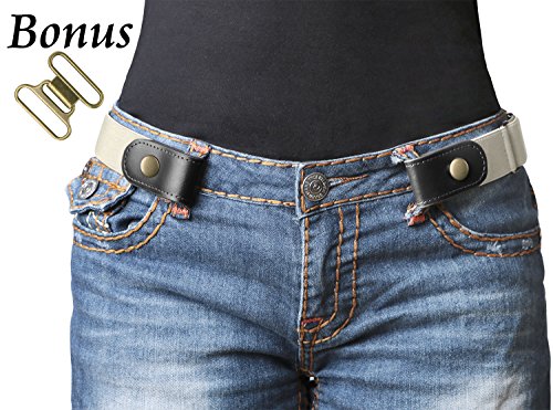 No Buckle Stretch Belt For Women Men Elastic Waist Belt Up to 72 Inch for Jeans Pants,Beige,Pants Size 31-50 Inches - Thumbnail 7