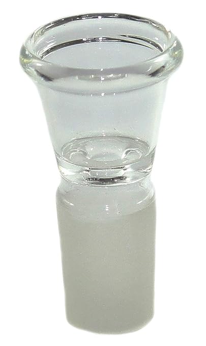 budawi® - Glas Kopf für Steckchillum Kopf 18.8mm, Glaskopf Chillum-Kopf, Stecksysteme für Glasbong