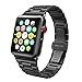 Apple Watch Band 42mm Stainless Steel, Swees iWatch Ultra Thin Slim Link with Metal Clasp for Apple Watch Series 3 , Series 2, Series 1, Sports & Edition Women Men, Space Gray