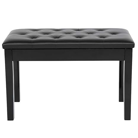 Professioneller Klavierhocker mit Ablagefach Kunstleder Konzert