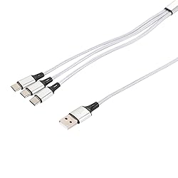 Multi Charging Cable, 4ft 2Pack USB C Splitter