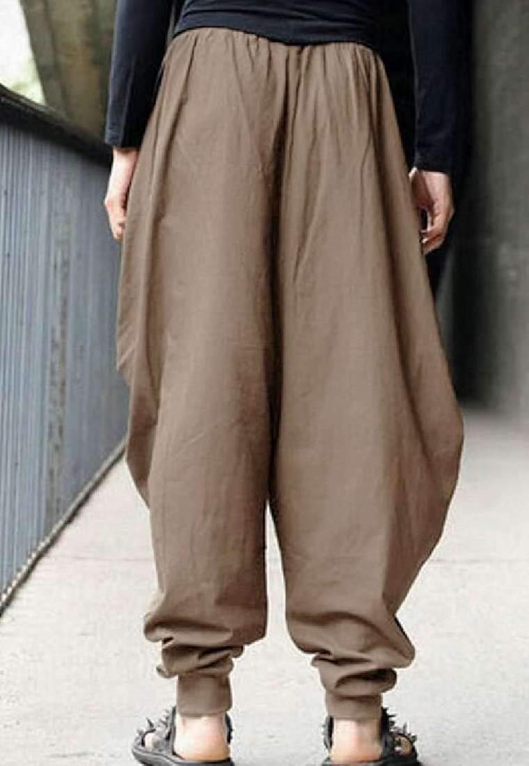 WAWAYA Mens Loose Baggy Wide Leg Casual 