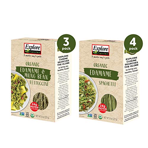 Explore Cuisine Organic Edamame Pasta Variety Pack Edamame Spaghetti