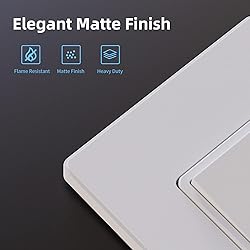 ELEGRP Matte White Single Pole Decorator Light