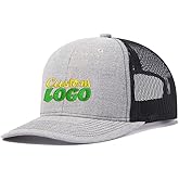 Custom Logo Embroidered Trucker Hats for Men Adjustable Snapback Mesh Cap Great for Outdoors Baseball Cap