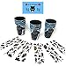 Black Panther Childrens Party Favors - 12 Black Panther Plastic Favor Cups & 12 Sheets of Black Panther Licensed Stickers