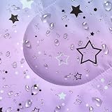 HOSIMA Kids Sleeping Bag, Purple Stars, Lightweight, Waterproof, Warm view 6