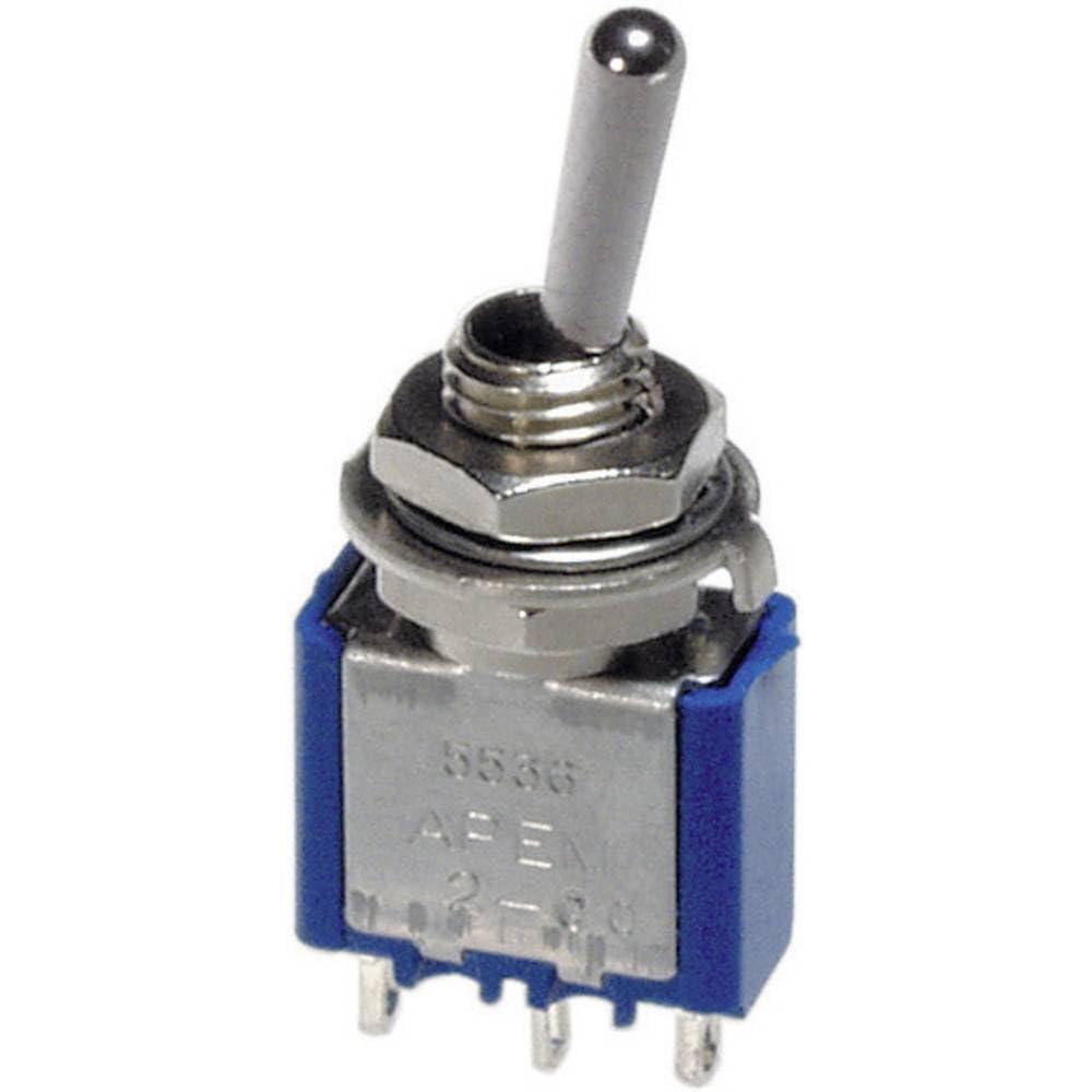 Lever switch 1 x On/On APEM 5236AB 250 V/AC 3 A hanging 1 pc(s)