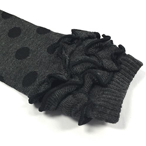 Bowbear Baby 3-Pair Leg Warmers, Dots and Ruffles