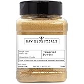 Raw Essentials Tamarind Powder - Tangy and Slightly Sour - Used to Enhance Sauces, Marinades and Savory Dishes - Gluten Free and Vegan Spice - 10 Ounce Bottle