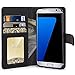 Galaxy S7 Edge Case, TAURI [Stand Feature] Wallet Leather Case with Stand, ID & Credit Card Pockets Flip Cover For Samsung Galaxy S7 Edge - Black