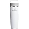STANLEY Cafe To Go Travel Mug 20 oz | Leakproof Two-Part Drink Through Lid | Tumbler Cup for Coffee, Tea and Drinks | Insulated Stainless Steel Coffee Mug | BPA-Free | Frost