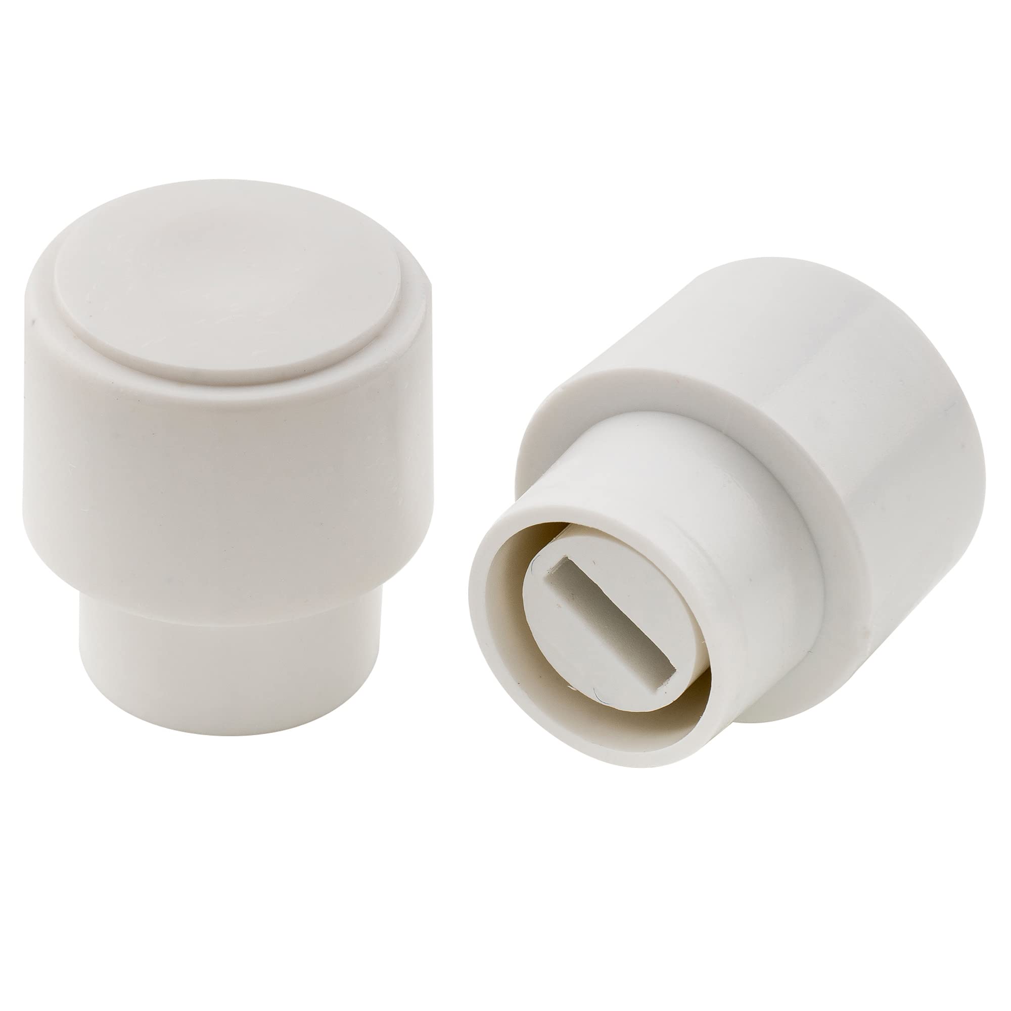 Musiclily Pro Inch Size Guitar Telecaster Barrel Switch Tips 3-Way Pickup Selector Switch Knobs for USA Fender Tele Style, White(Set of 2)