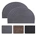 Durable Entrance Door Mat, Non-Slip Welcome Doormat Inside, Outdoor, Easy Clean Waterproof Half Round Entrance Rug Floor Mats,Patio(18''x30'') primary