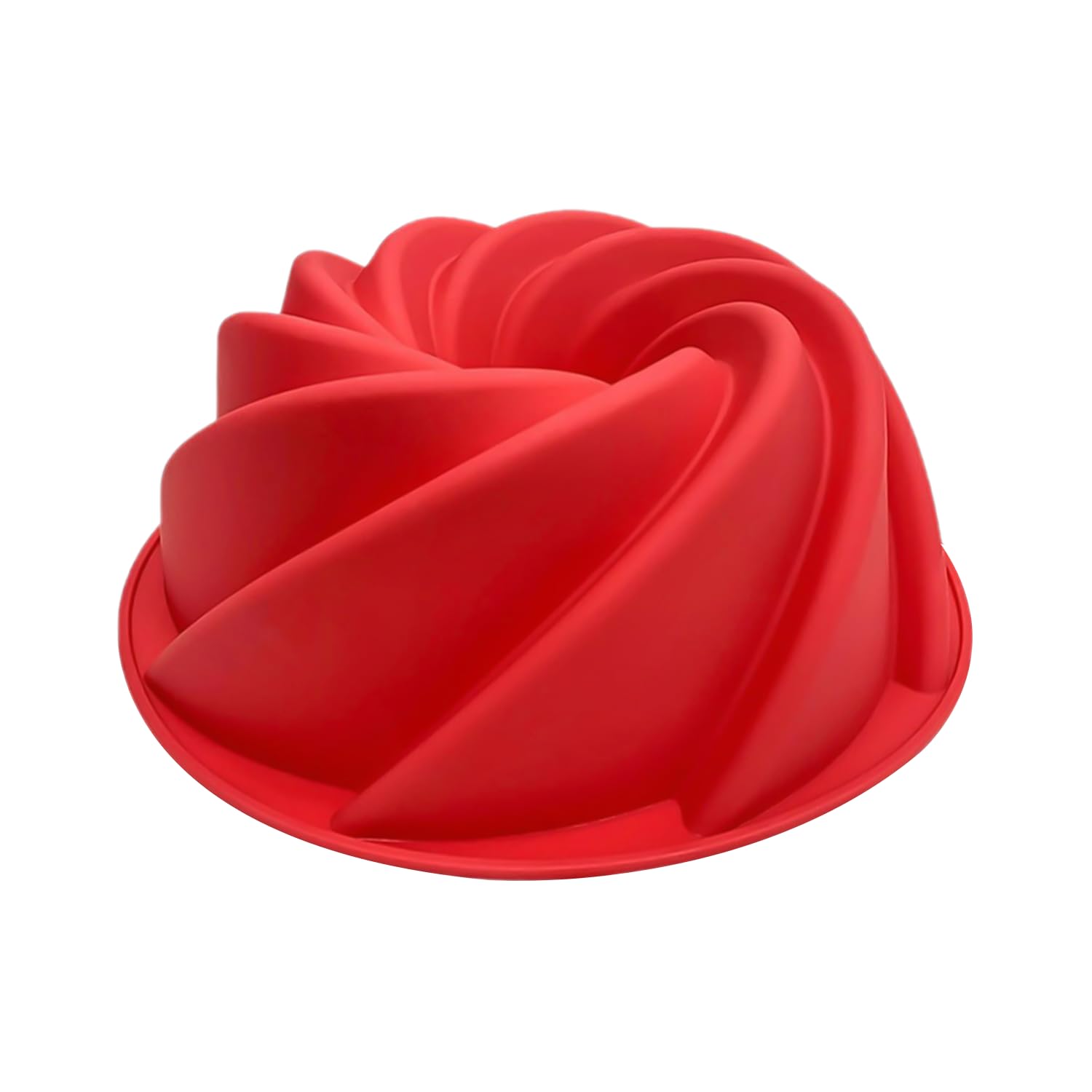 XMNIVATE Silicone Cupcake & Cookie Mold - Round Baking Tool (Red)