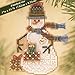 Gift Snow Charmer Beaded Counted Cross Stitch Christmas Ornament Snowman Kit Mill Hill 2003 Snow Charmers MHSC38