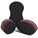 WORGATE Small Holes Magic Twist Hair Curling Sponge for Men Women Boys Afro Natural Hair Style Curler Wave Barber Coil Sponge Brush Kit Black 10mm