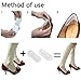 12 Pieces Heel Cushion Pads Heel Shoe Grips Liner Self-adhesive Shoe Insoles Foot Care Protector for Women High Heel Protection from Blisters