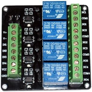 DC 5V Four Channels Relay Breakout with Optoisolator