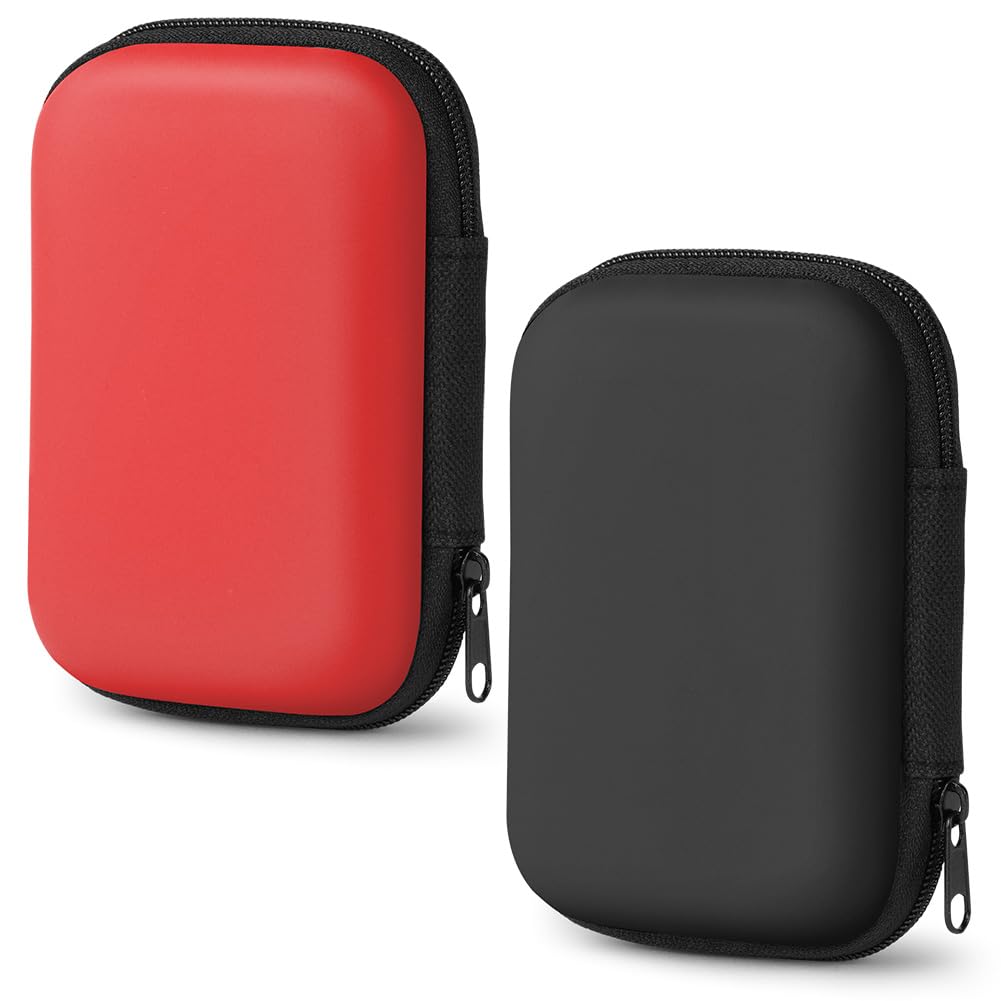 Aolso Playing Card Case, 2Pcs Card Game Holder Case, Waterproof Card Case Portable Card Holder for UNO Card Travel Camping Outdoor Gaming Camping Storing (Red/Black)