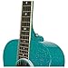 Luna Aurora Borealis 3/4-Size Acoustic Guitar - Teal Pearl