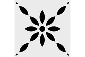 LYMSSESS Wall Stencils for Painting Large Pattern 12" x 12", Reusable Large Floor Stencils, Simple Tile Stencils for Decor (NS5)