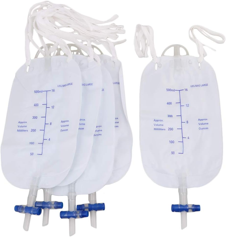 5X Urinary Incontinence Complete Kit External Catheters Leg Bag (500ml