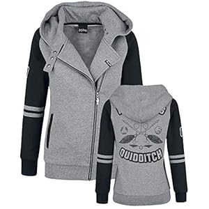 Harry Potter Quidditch Tussenseizoensjas grijs-zwart Fan merch, Film