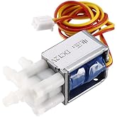 uxcell Mini Solenoid Valve 2 Position 3 Way Normally Open DC12V 0.19A Water Air Solenoid Valve