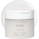 I’M SEOUL Toner Pads Hydrating Moisture Pads with Ectoin, Beta-Glucan, LHA, Hyal-Microsome for All Skin Types Korean Skincare 60 Count 8.11 fl oz