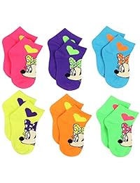 Juego de 6 calcetines Mickey y Minnie Mouse (Niño que recién camina   Niño pequeño   Niño mayor   adolescente   adulto)