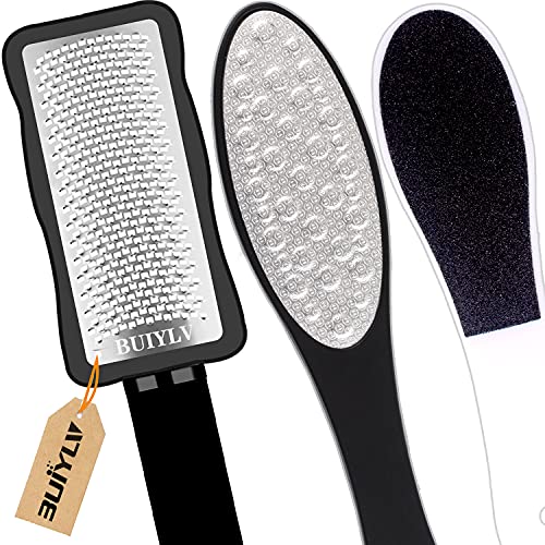 Foot Files Stainless Steel Pedicure and Dual Sided Foot File Hard Skin