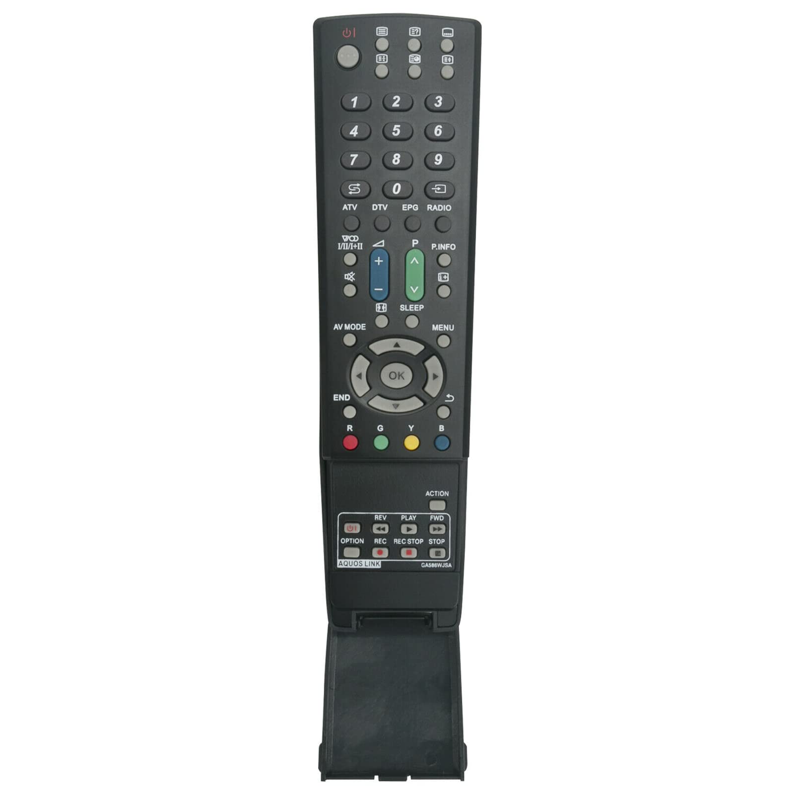 GA586WJSA Replacement Remote Control Fit for Sharp LCD TV LC-32LE600E LC-40LE600E LC-46LE600E LC-32RD1E LC-37RD1E LC-42RD1E