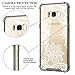 Cutebe Shockproof Hard PC+ TPU Bumper Case Scratch-Resistant Cover for Samsung Galaxy S8 Plus (2017) Lace Flower