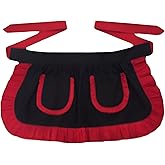 CBTRFASHION Women’s Waist Aprons with White Pockets Half Server Home Waitress Vintage Servant Apron for Kitchen Cooking