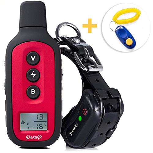 Pexup Remote Shock Dog Training Collar – Rechargeable dog training active collar with 3 Training Modes and 100% Waterproof – New electric dog collar for small medium and large dogs