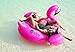 Captain Floaty Giant Inflatable Flamingo Pool Float, Swim Raft Floatie Lounger - Over 6' Huge