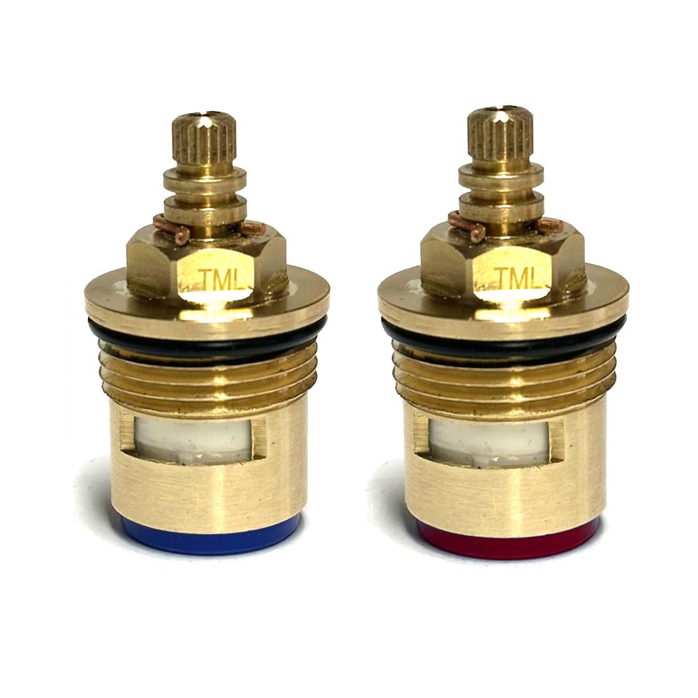 Compatible Victorian Plumbing Victoria Plum Bath Tap Cartridges Quarter Turn 20 Splines 50mm Height